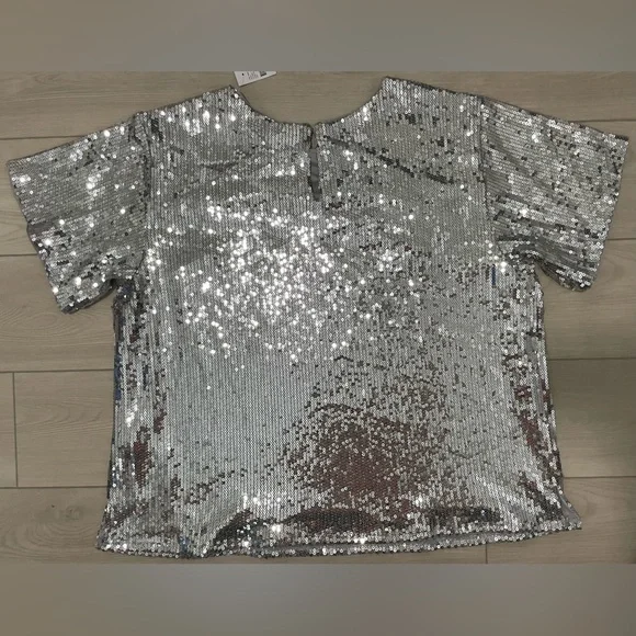 Lane Bryant Sparkly Sequins Top - Picture 2 of 3